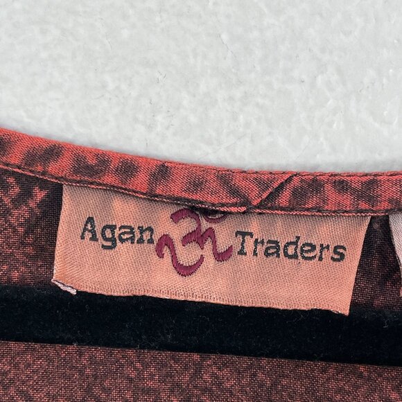 Agan Traders Womens Medium Velvet Trim Top Tie Back Long Sleeve Shirt - Picture 3 of 12